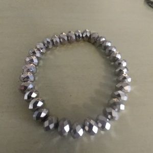 Shimmery Light Pewter Gray Bracelet!